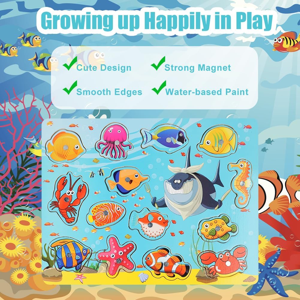 Thumbnail 3 de Vicloon Jeu de pêche Magnetique 14 pièces 🎣