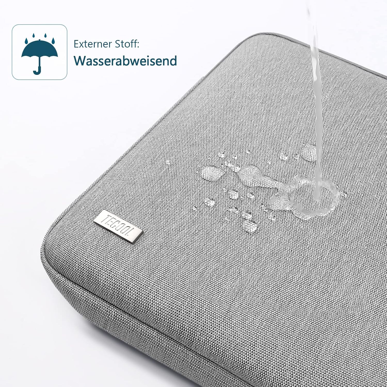 Detalle de TECOOL 13,3 Zoll Laptop-Tasche wasserdicht für MacBook Air 13/13,6 & Pro 13
