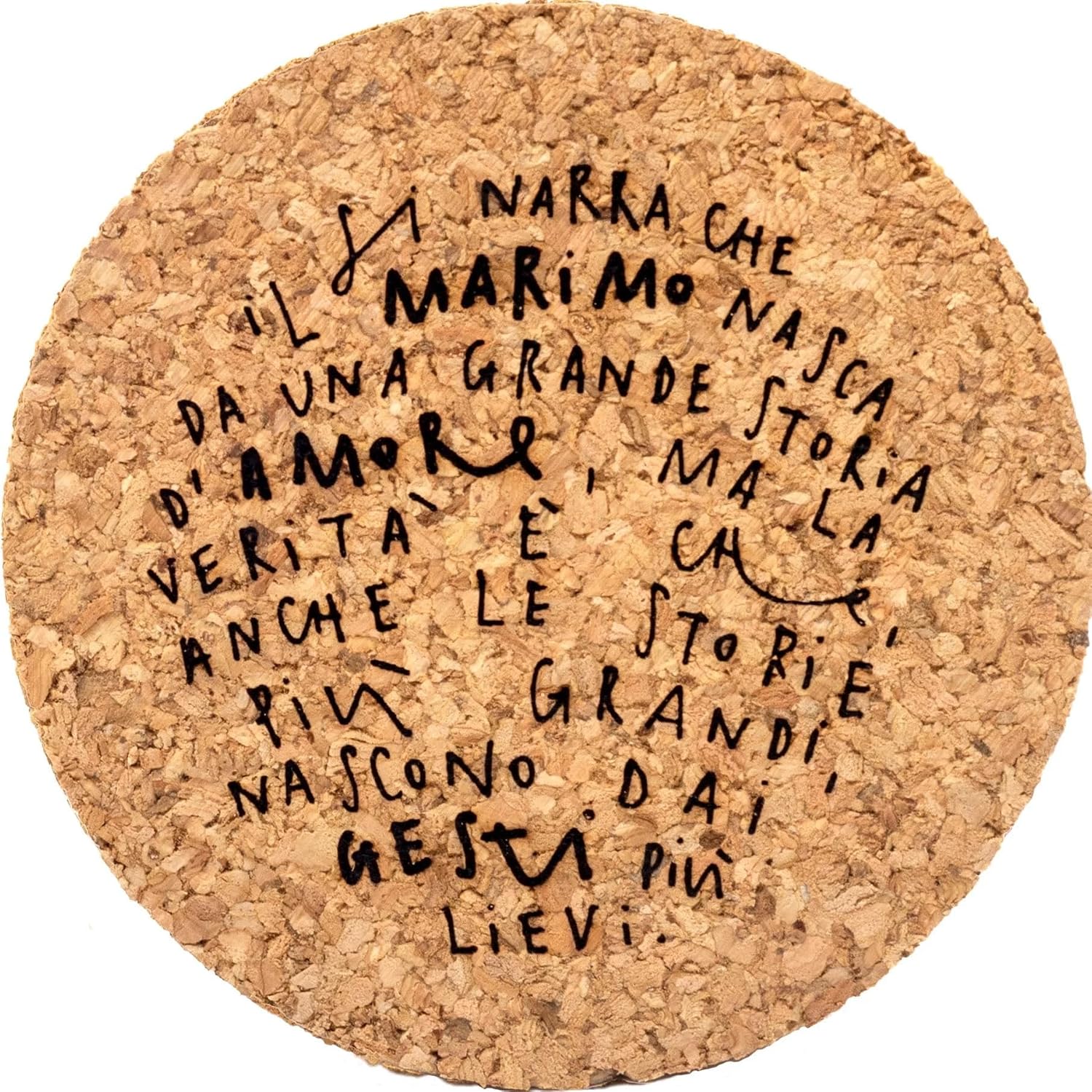 Detalle de Marimo Coppia Originale in Vaso di Vetro con Tappo in Sughero – Made in Italy