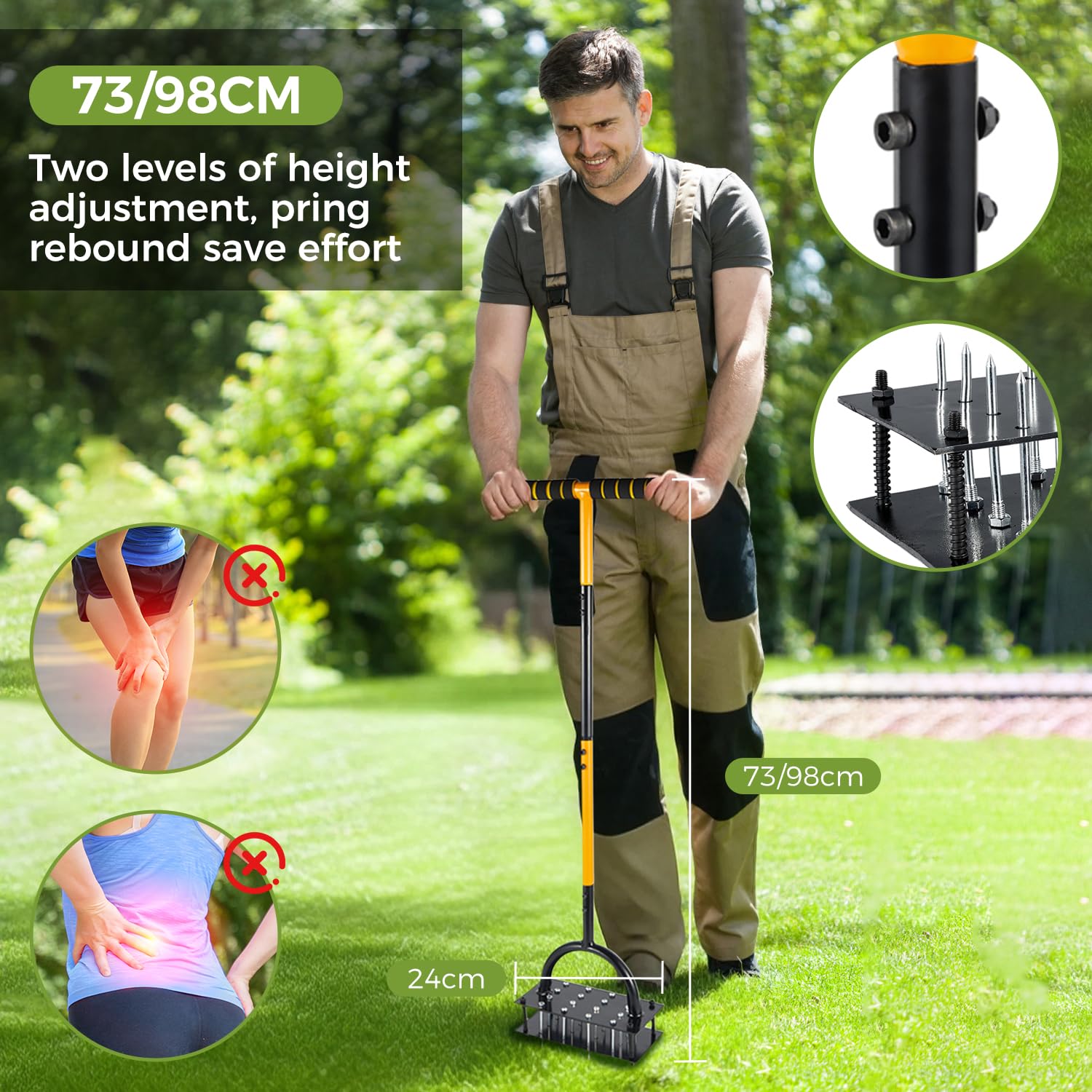 Thumbnail 1 de ZUCKLIGHT Lawn Aerator Spikes Aerating Tool