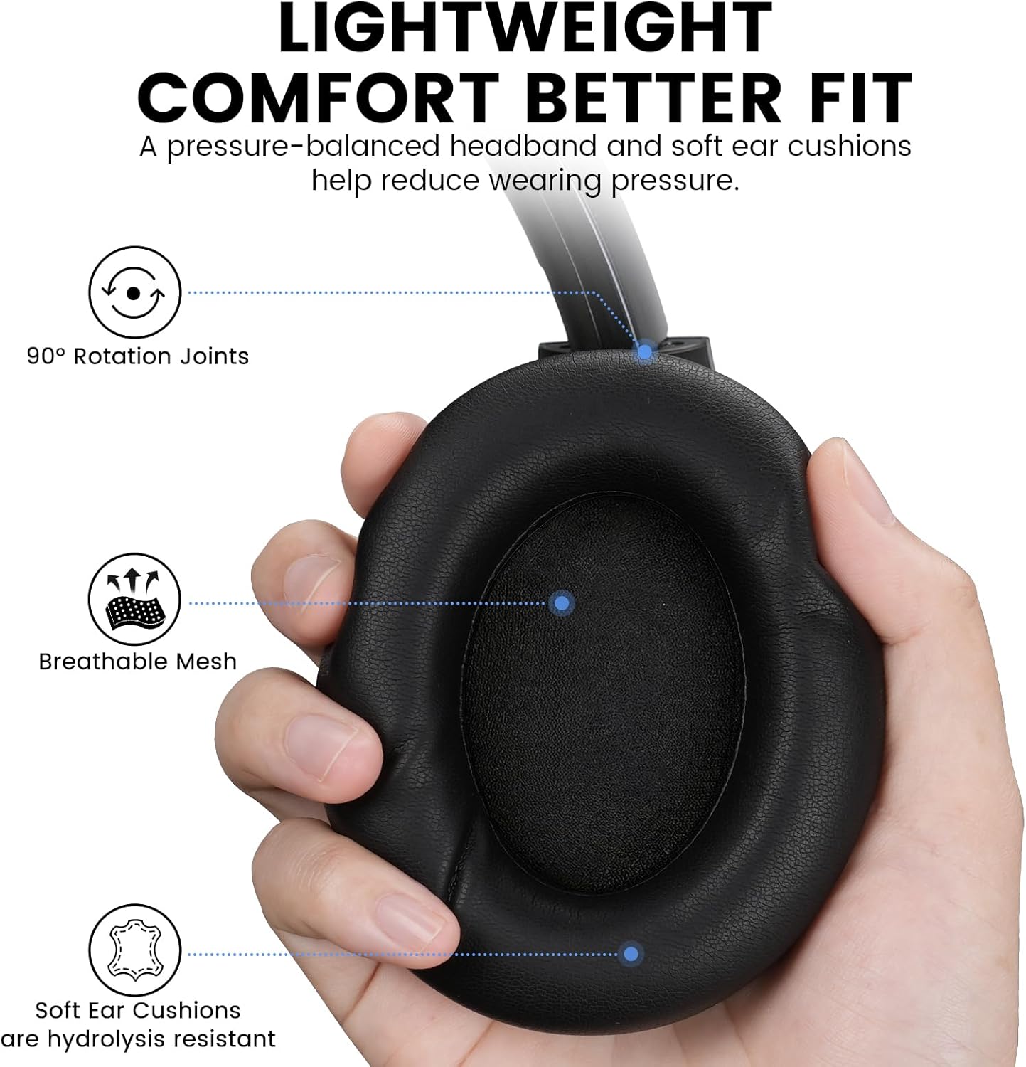Thumbnail 2 de 1Mii Y8+ Noise Cancelling Headphones 100H