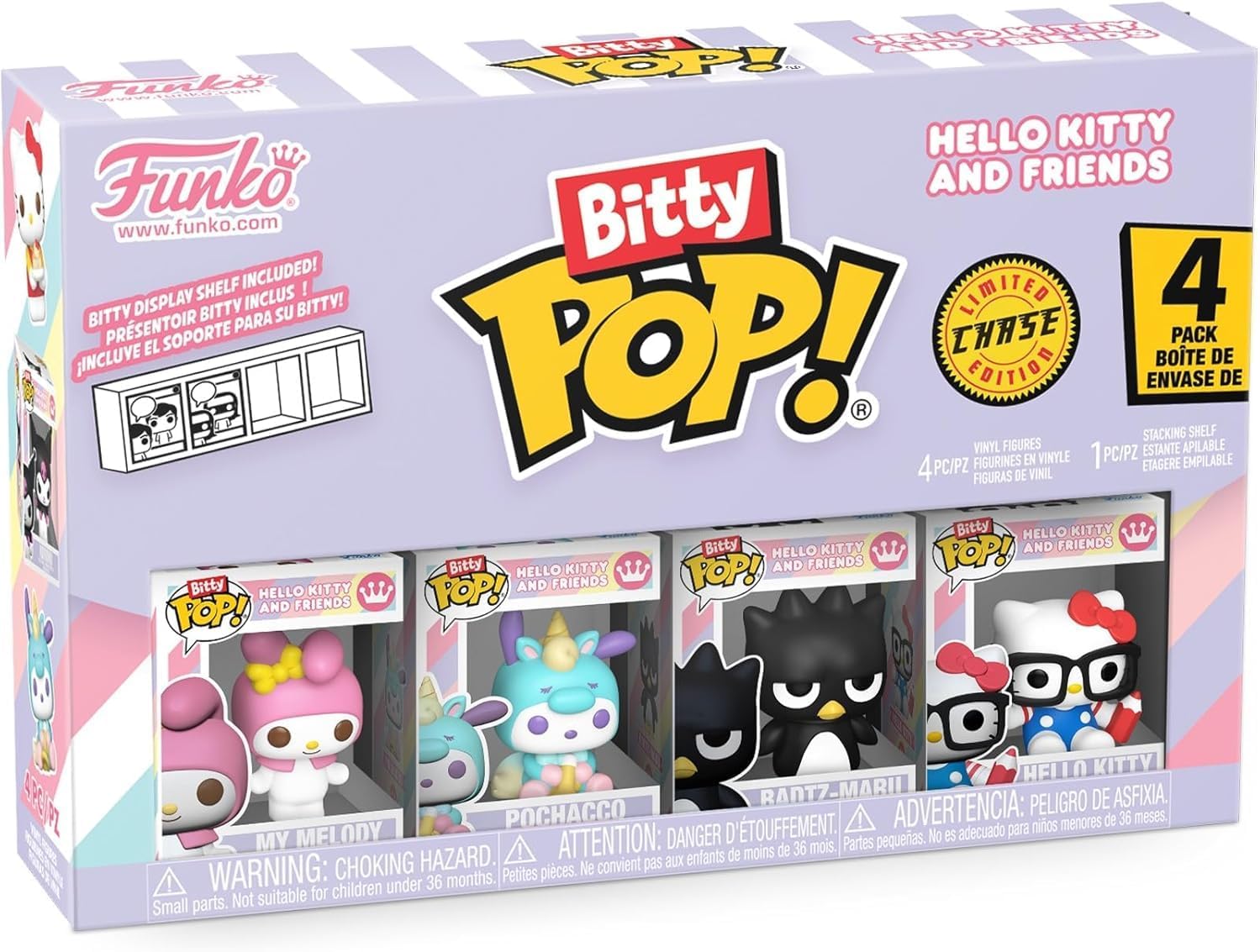 Thumbnail 1 de Funko Bitty POP! 4 Pack (Sanrio) – My Melody, Pochacco, Badtz-Maru & Mystery Mini Figure