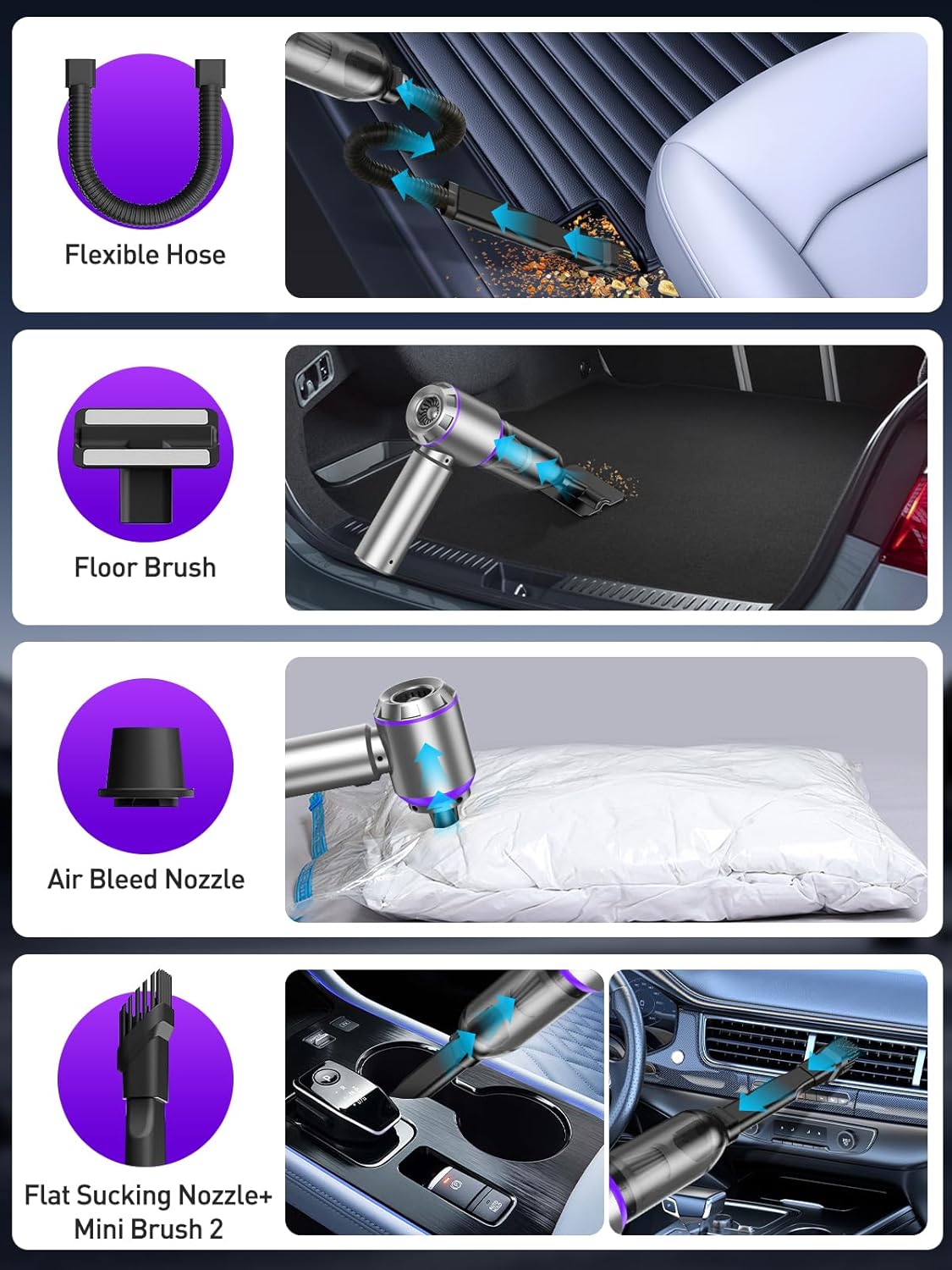 Thumbnail 4 de IYOFINE Vacuum Air Duster 80,000RPM 🧹