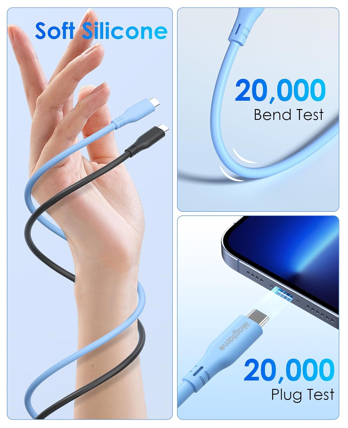 Thumbnail 4 de Cable magnético USB C a USB C de 60 W