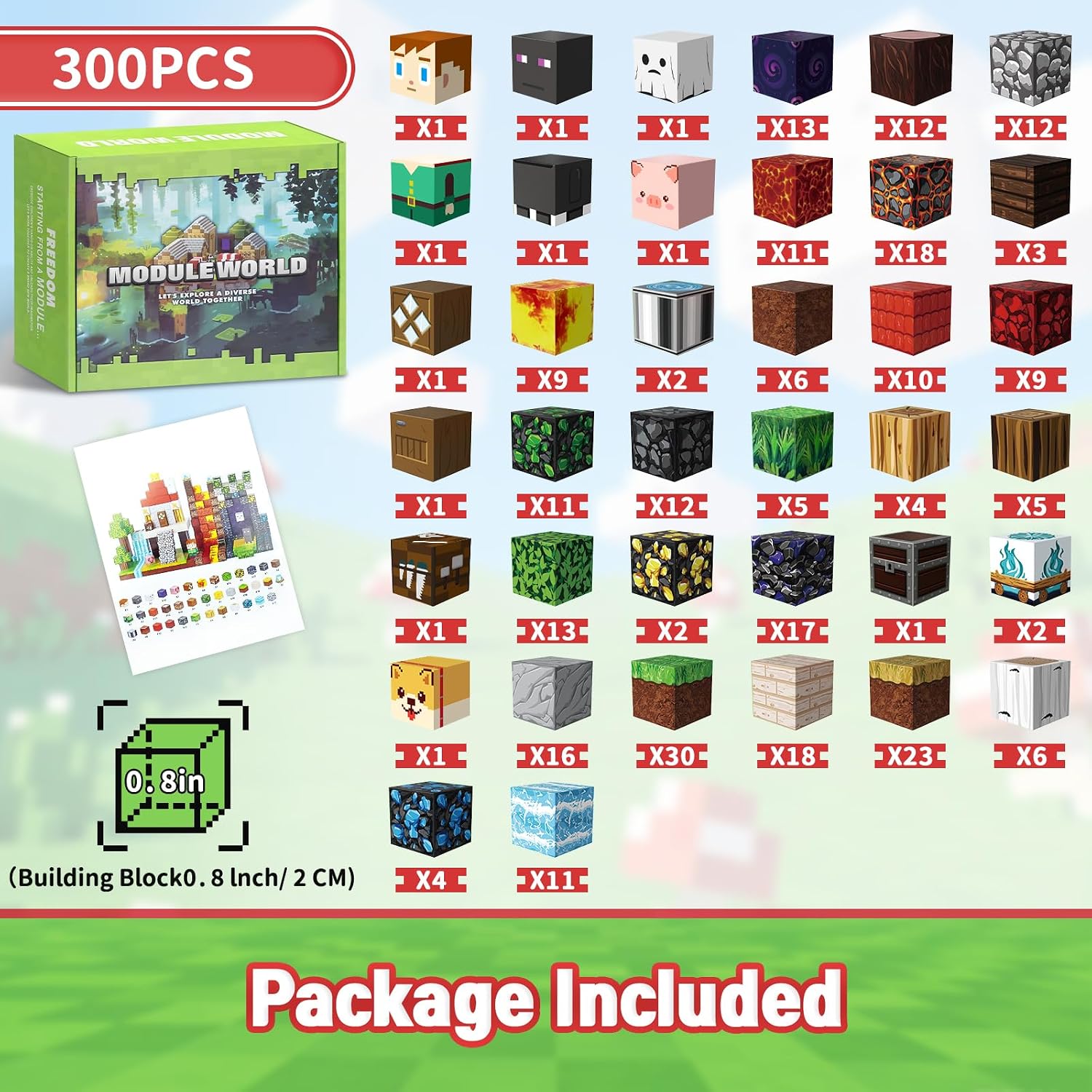 Thumbnail 2 de Intoypad 300PCS Magnetic Blocks for Kids (0.8in Magnet Cubes) — STEM Building Toys for Ages 3+