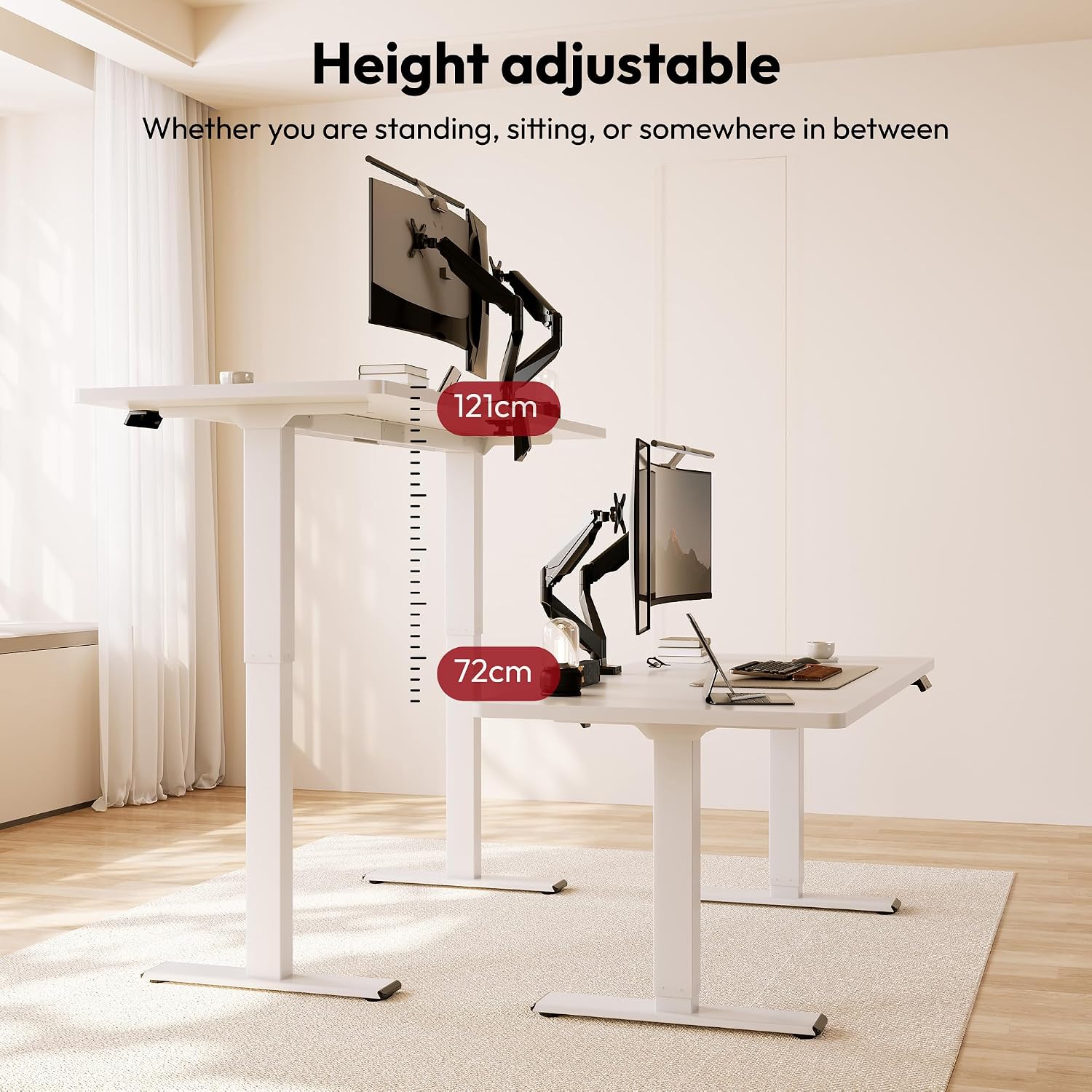 Thumbnail 6 de SANODESK Q1 Pro Bureau assis‑debout 110×54 cm