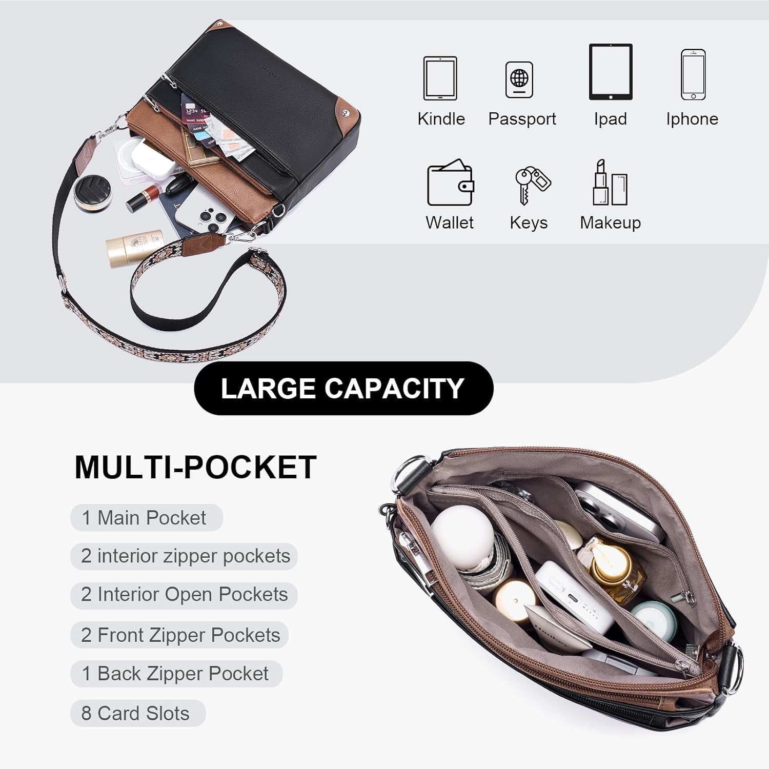 Detalle 2 de Lexiyat Cross Body Bag 27cm RFID
