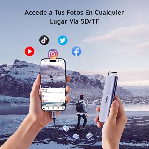 Thumbnail 5 de UGREEN Revodok 1071 Hub USB C 7 en 1 con HDMI 4K, lector SD/TF y carga PD 100W