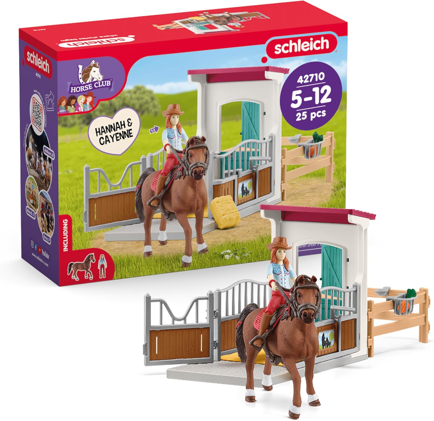 Detalle de Schleich Horse Club 42710 Hannah & Cayenne Playset