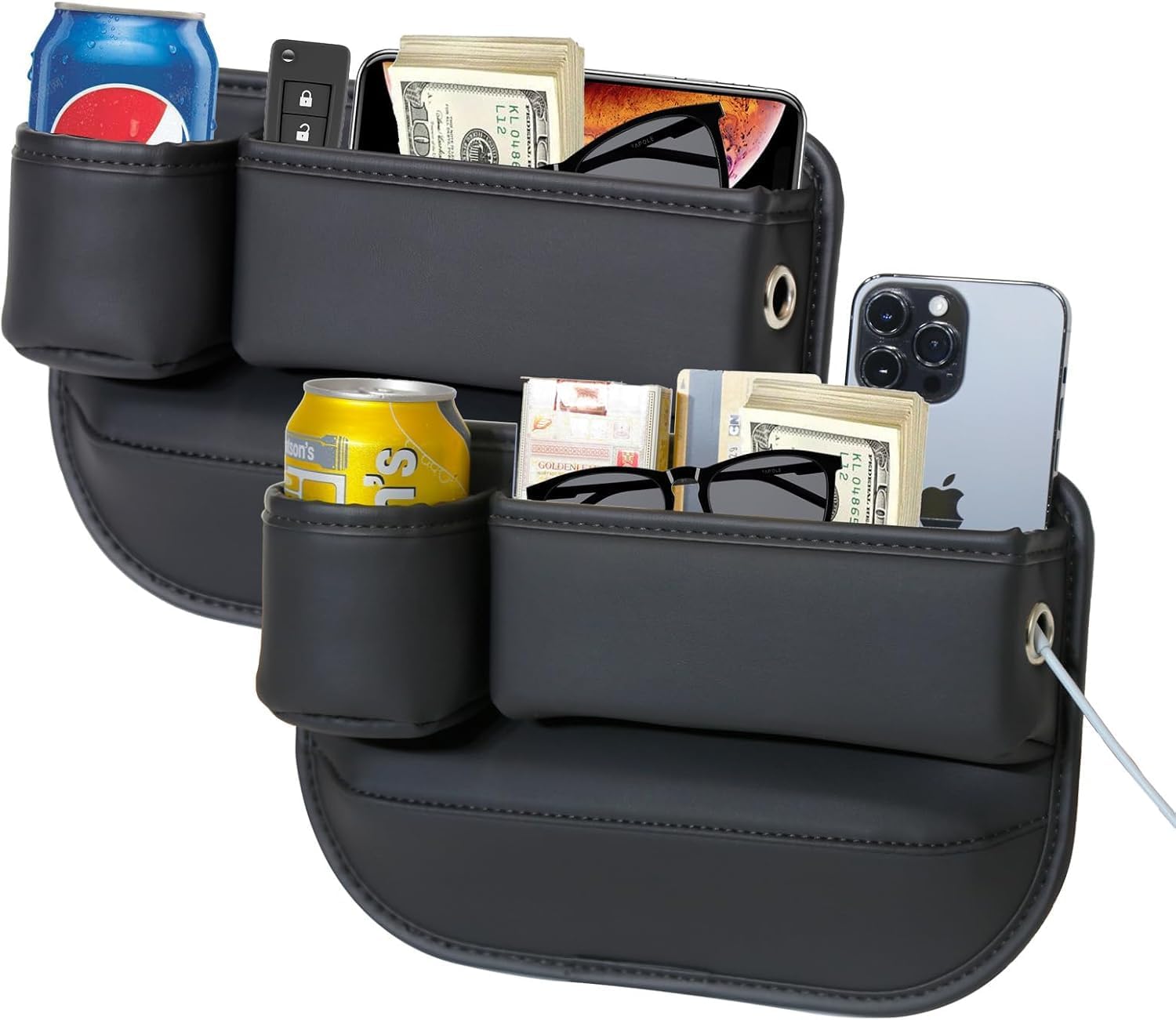 Detalle de PLEW Anti-Drop Car Seat Gap Filler Organizer 2PC