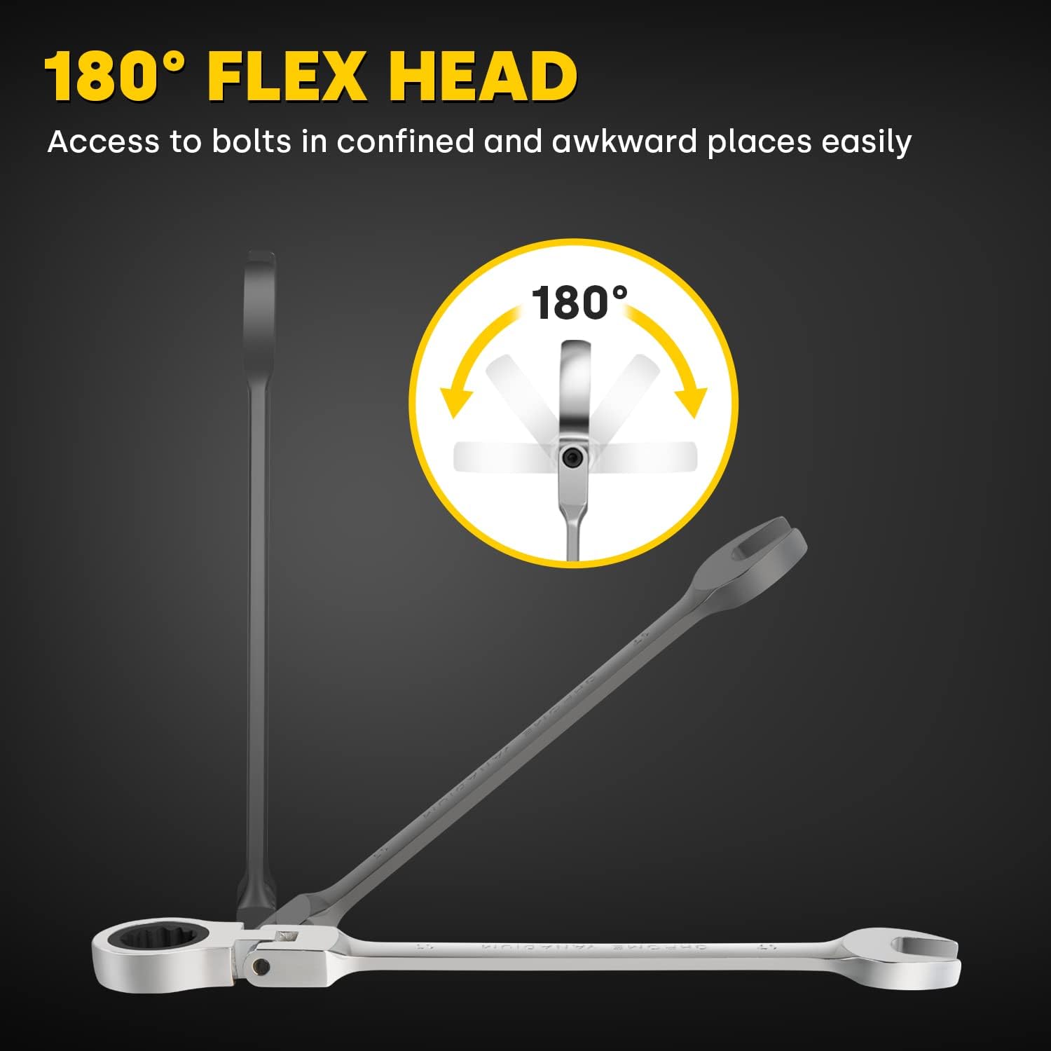Thumbnail 2 de Enventor 14Pcs Flex-Head Ratchet Spanner Set
