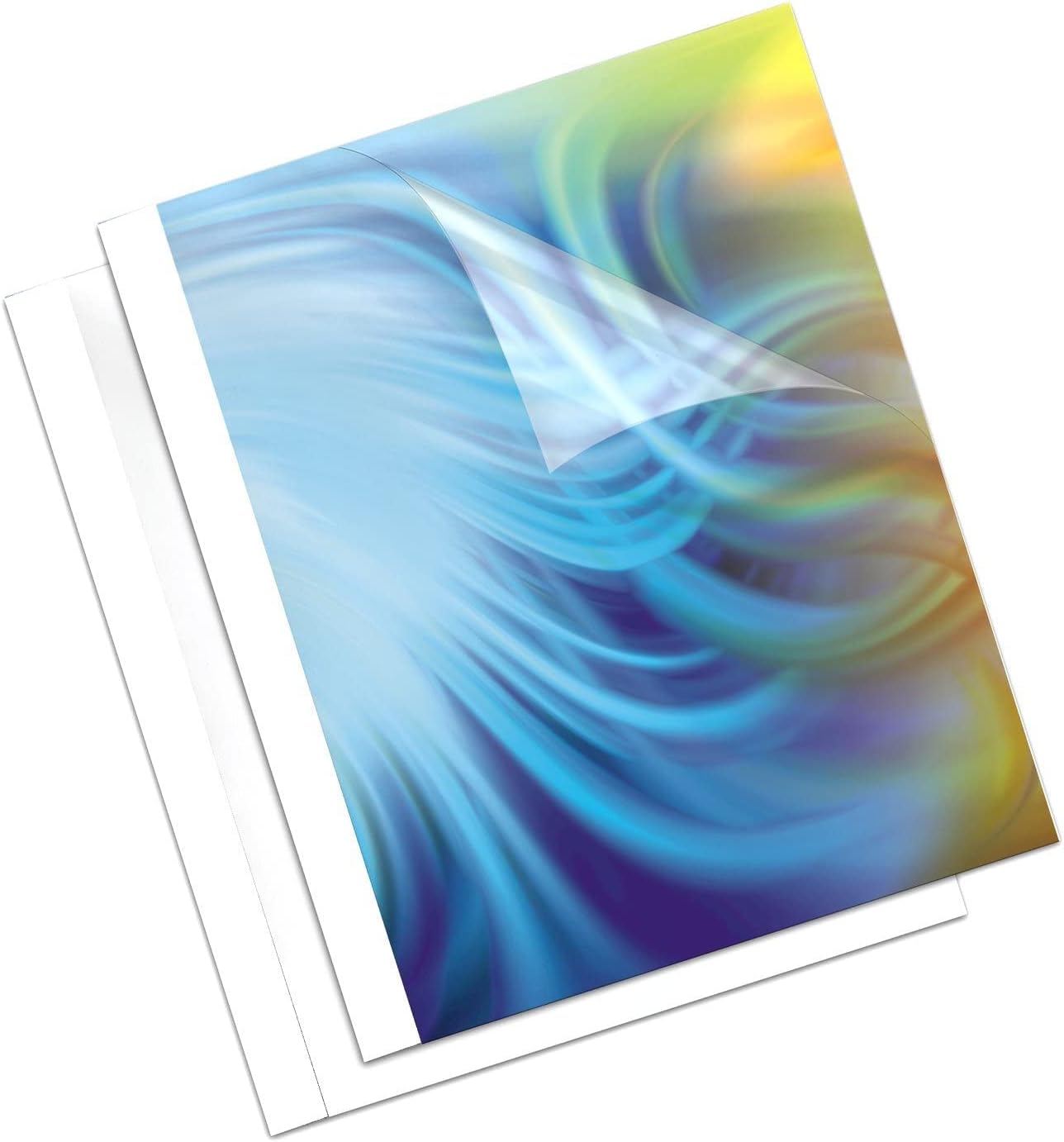 Thumbnail 1 de Fellowes 5379701 Pack de 20 Chemises à reliure Thermiques 3 mm – A4, Coverlight blanche