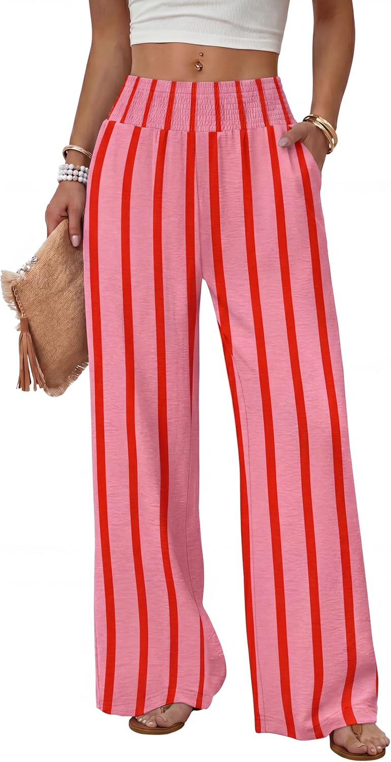 Thumbnail 6 de Sampeel Wide Leg Pants for Women: High-Waist Trousers with Pockets for Casual & Lounge Wear