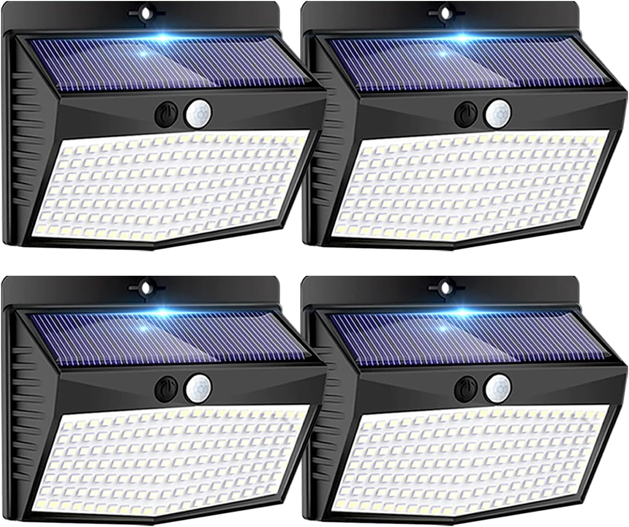 Detalle de Peasur Solar Security Lights 168LED 4-pack