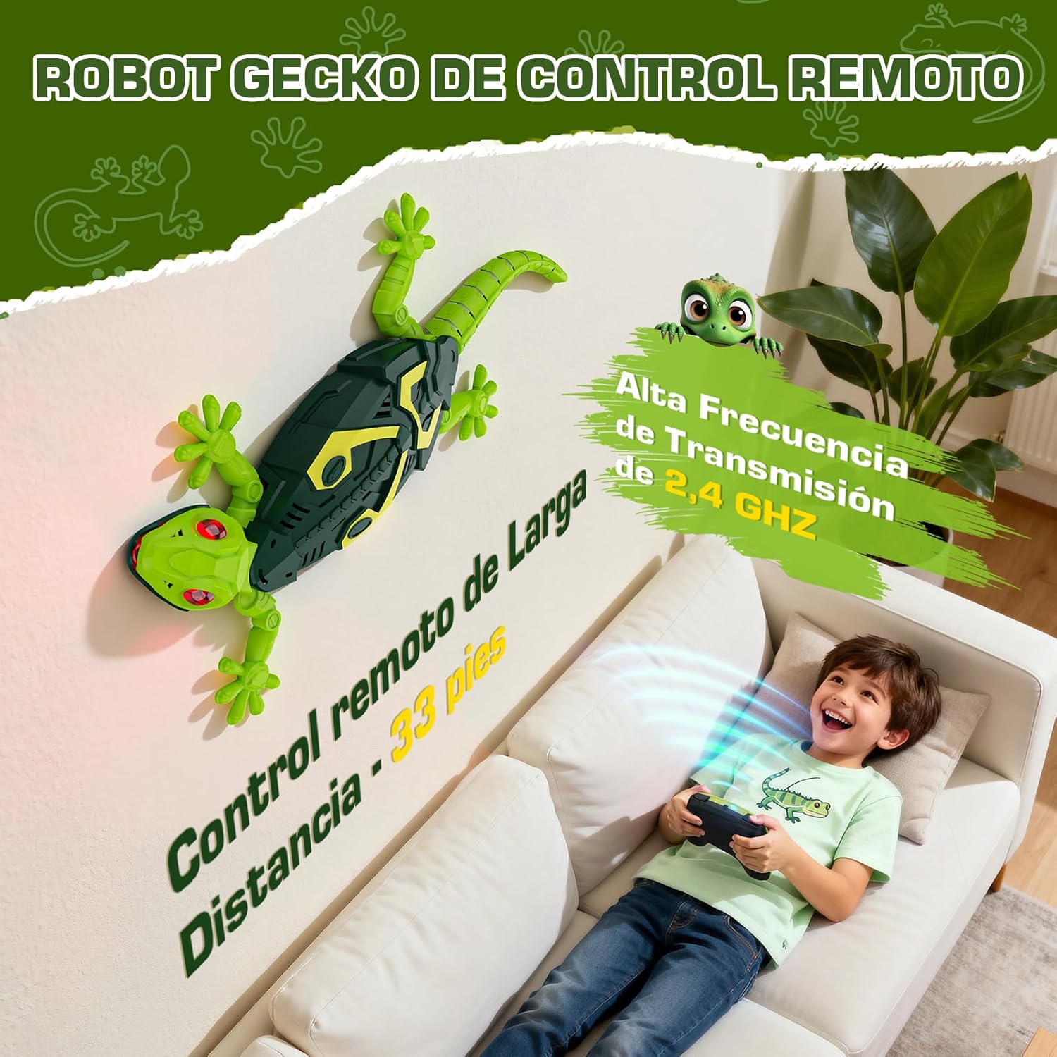 Detalle 2 de Yidoroye Gecko-Kletterroboter mit 10 m Reichweite