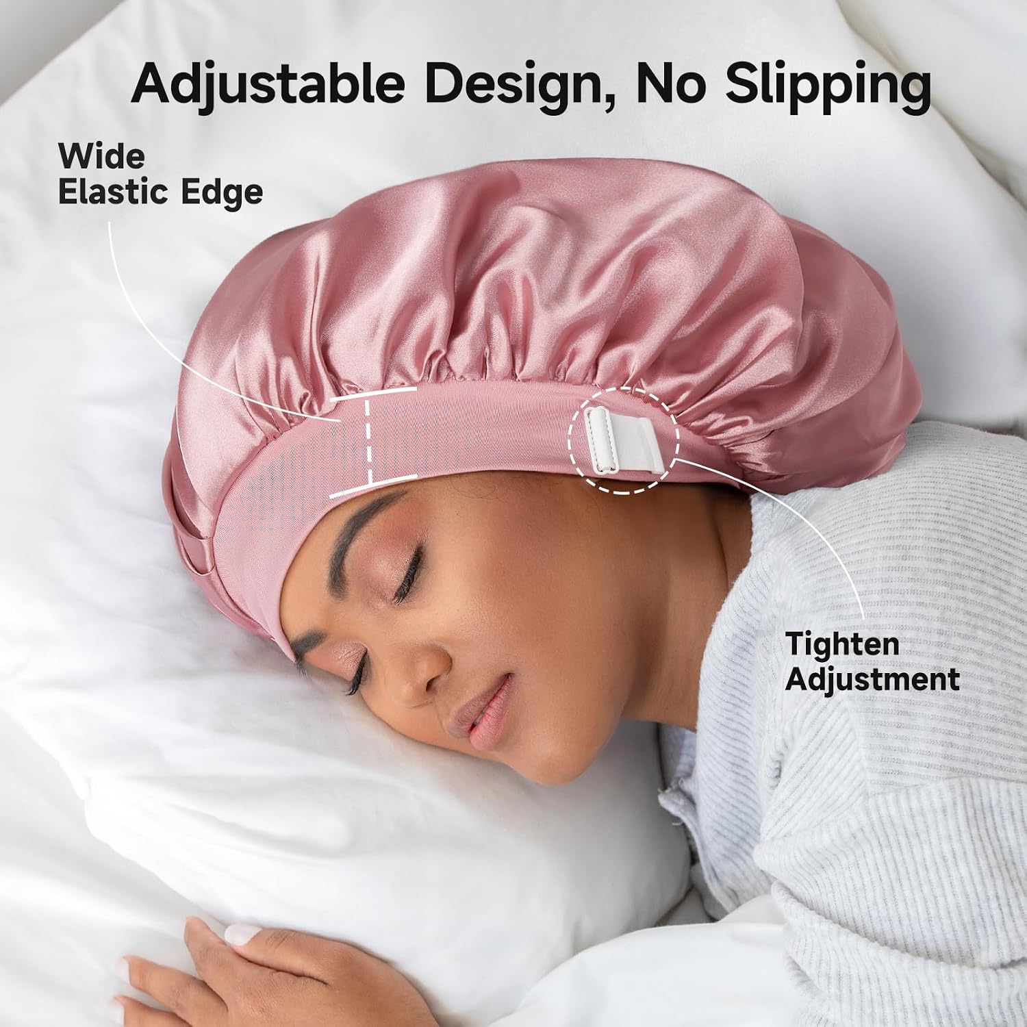 Thumbnail 2 de 22 Momme Silk Bonnet for Sleeping