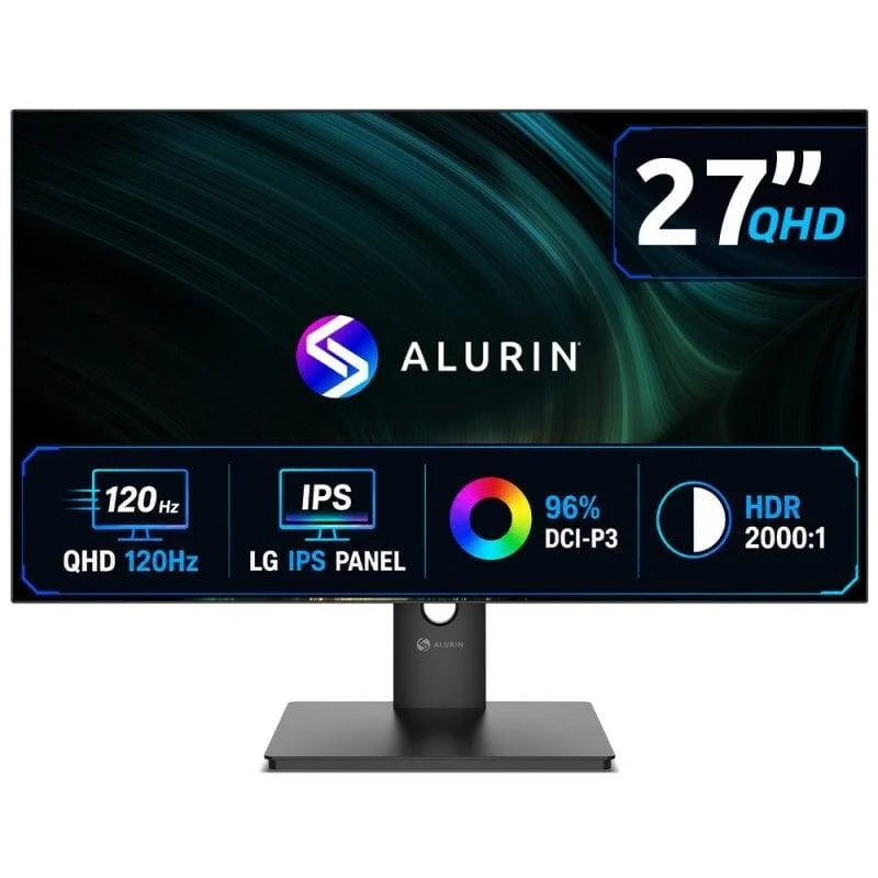 Detalle de Monitor Alurin CoreVision 27" IPS QHD 120 Hz: precisión para gaming y creación