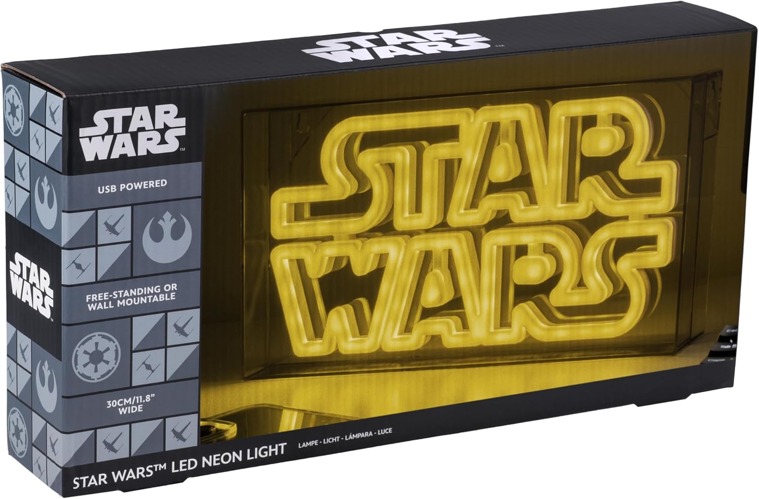 Detalle de Star Wars LED Neon Licht – Offiziell lizenziertes LED-Nachtzeichen, freistehend oder wandmontierbar