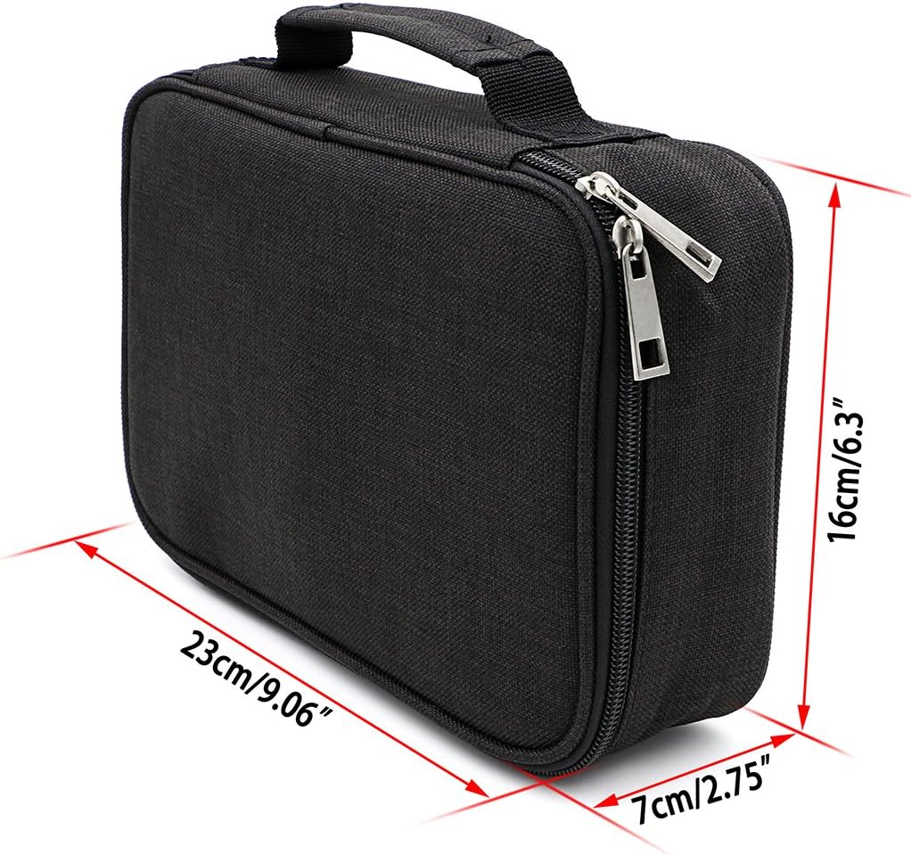 Detalle de IGNPION Large Pen Pencil Case Stationery Pouch Bag Case for School/College/Uni. – Sleeve Detachable, Black