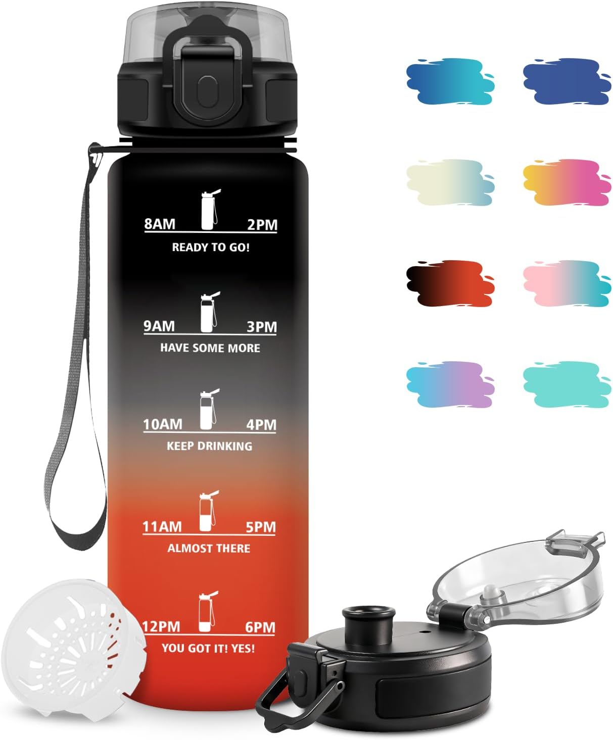 Detalle de JAPORIA Bouteille d'eau 1L gourde sport étanche