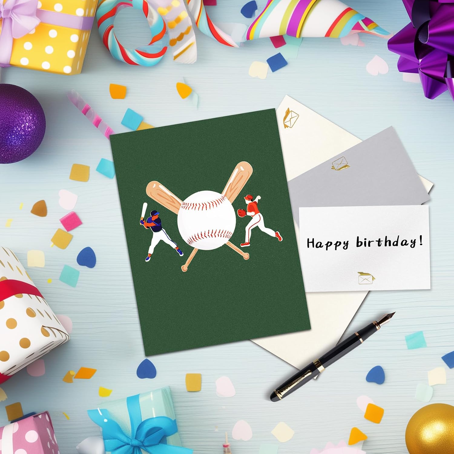 Thumbnail 5 de Musical baseball birthday card, 20 x 15 cm