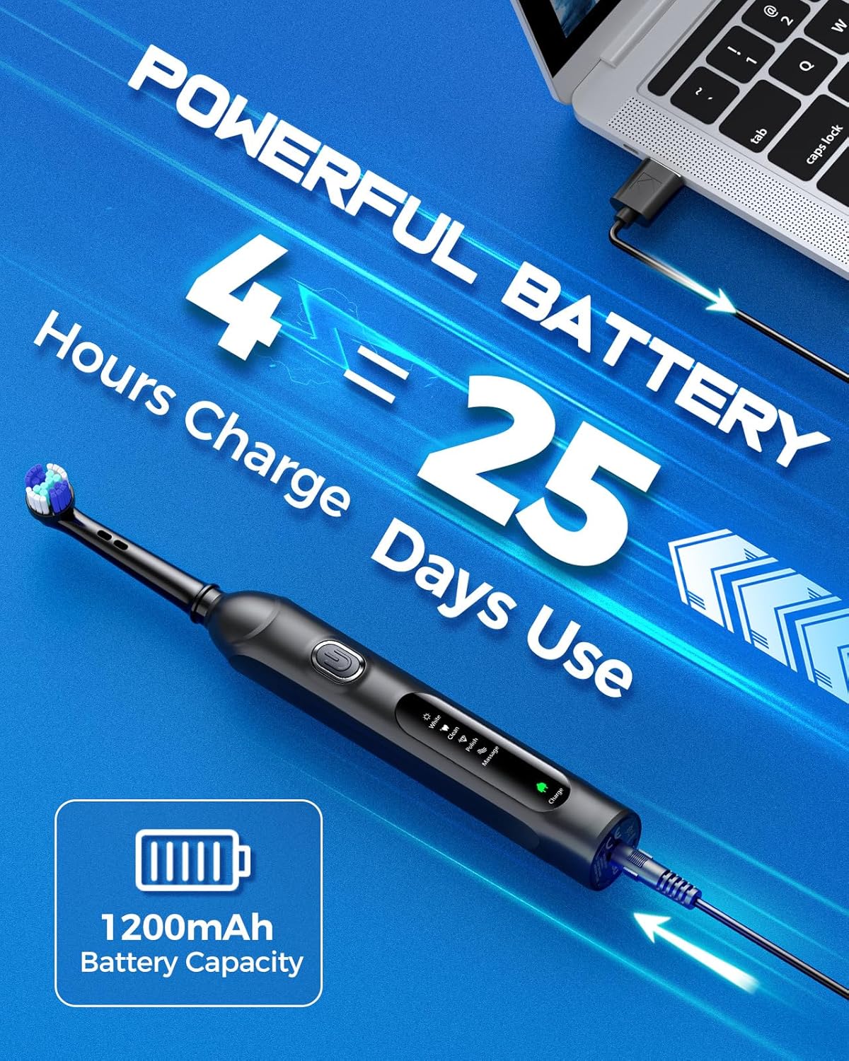 Thumbnail 6 de Rotating Electric Toothbrush Case with 25‑Day Battery