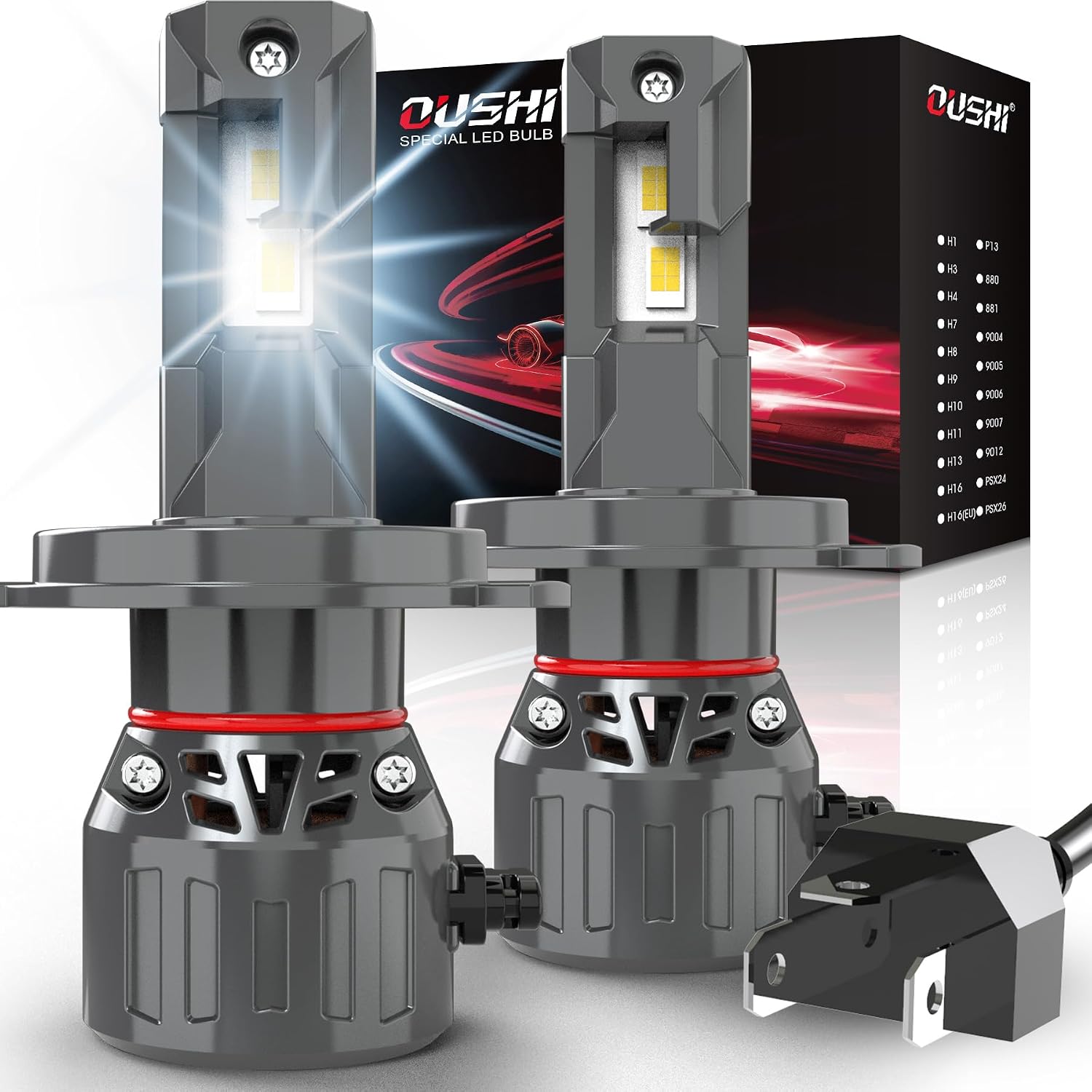 Detalle de OUSHI H4 32000LM 6000K LED para coche