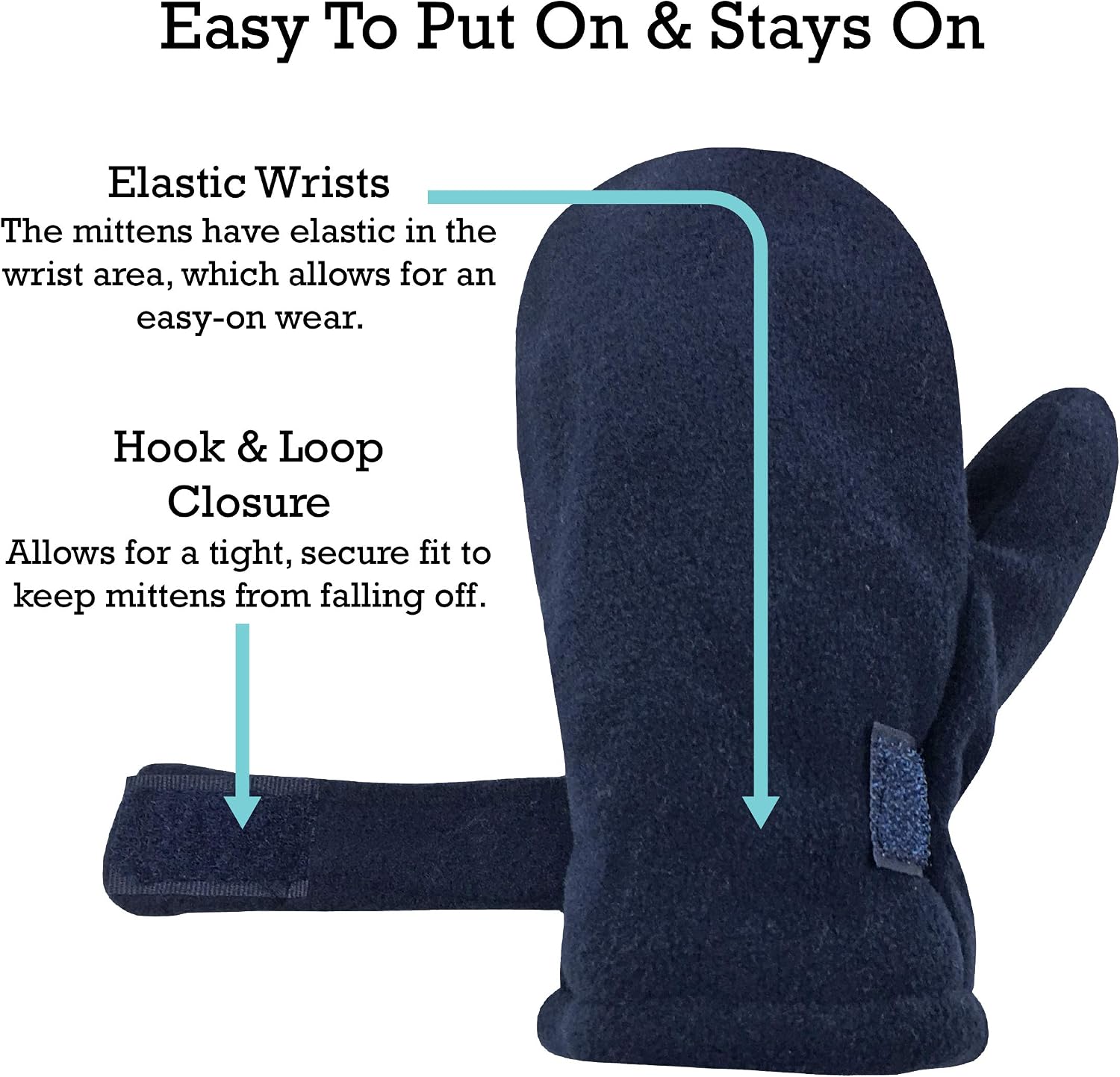 Thumbnail 5 de N'Ice Caps Baby Toddler Mittens 2 Pairs