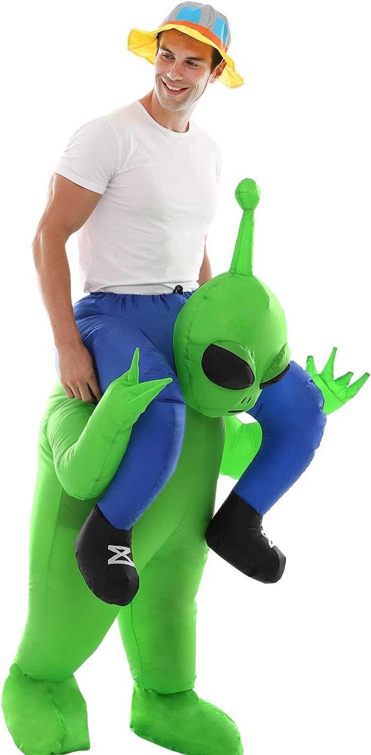 Thumbnail 1 de Double Couple Inflatable Alien Costume for Adults with Built-In Air Pump