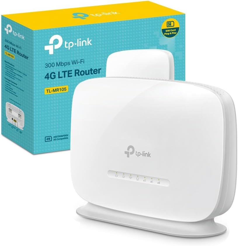 TP-Link TL-MR105 Router 4G LTE N300Mbps con SIM 📶