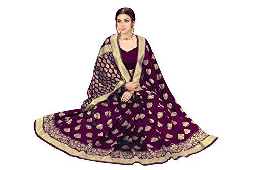 Thumbnail 4 de Nivah Fashion Banarasi Art Silk Saree with Blouse Piece – Pink
