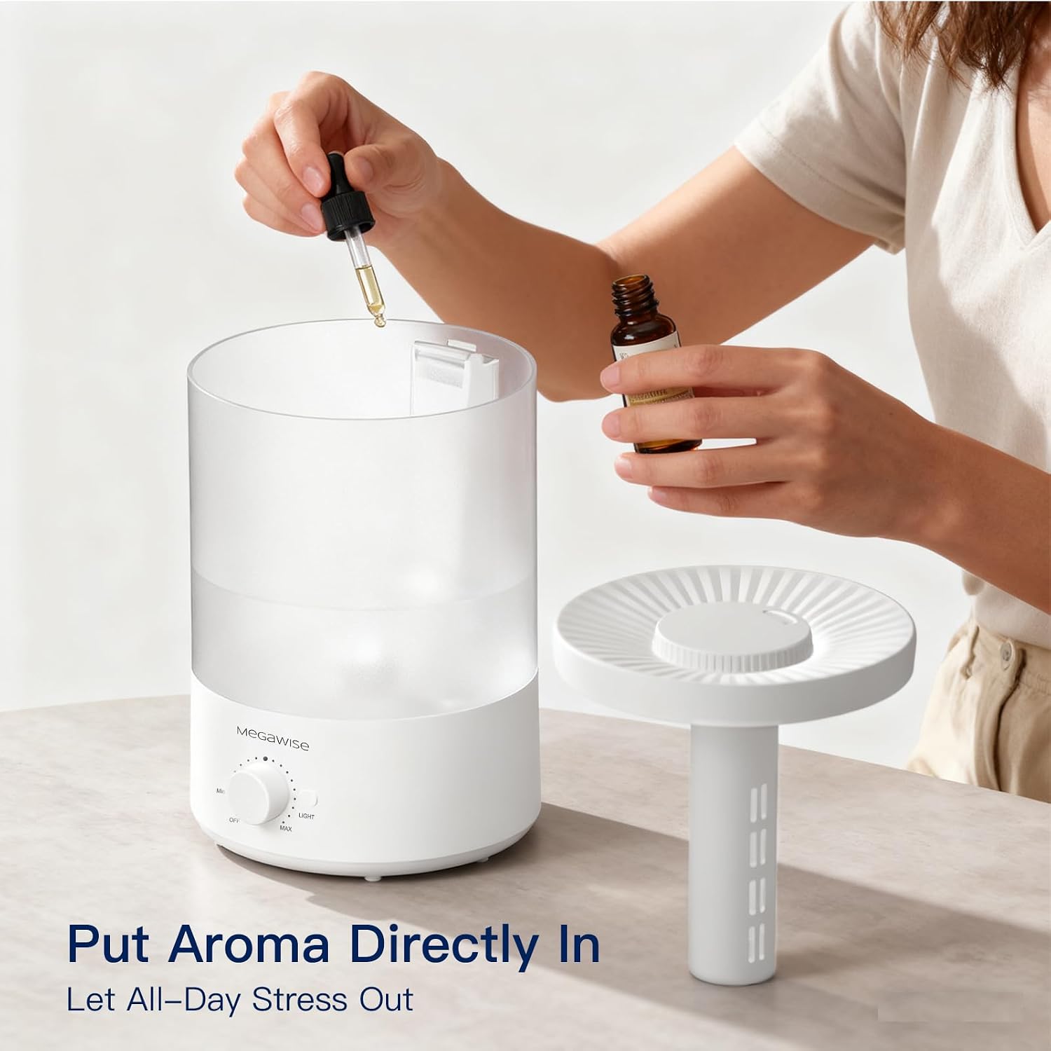 Thumbnail 5 de MegaWise Healthy Top-Refill Cool Mist Humidifier