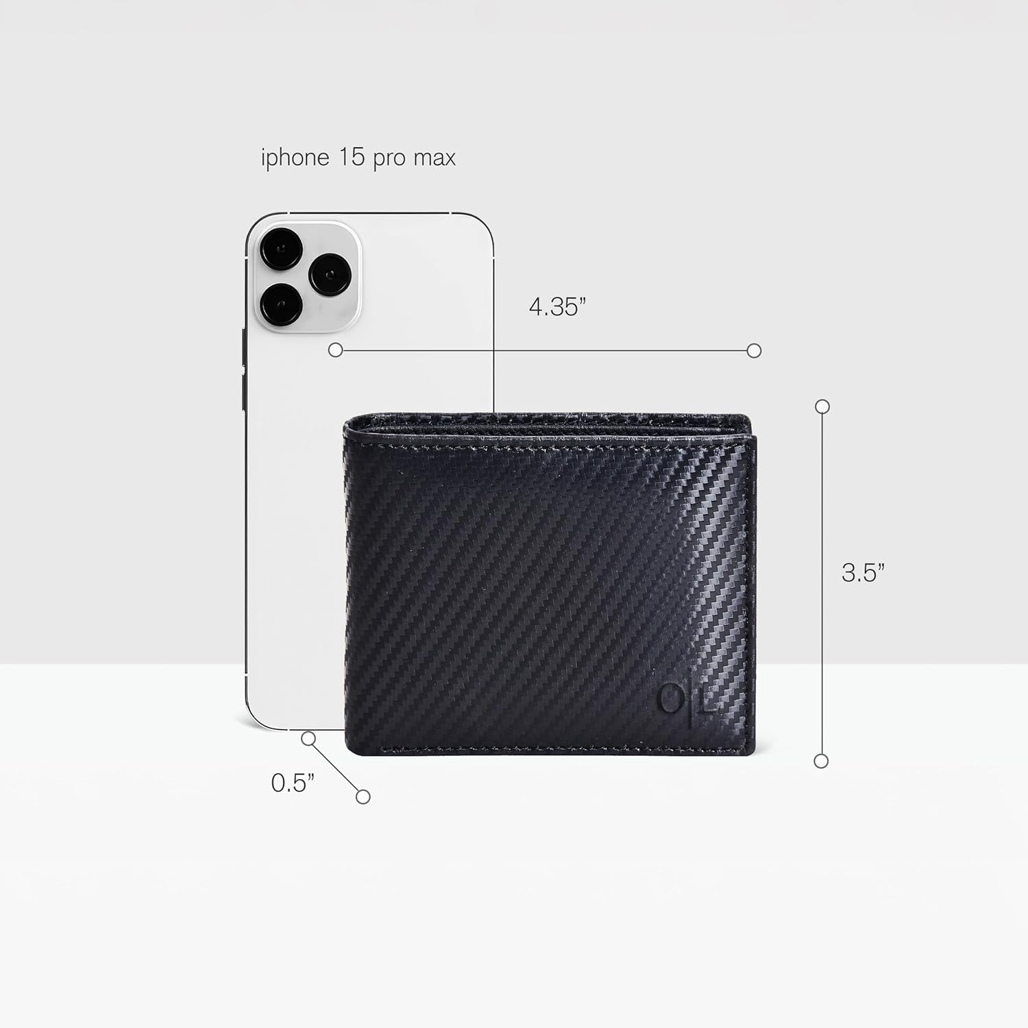 Thumbnail 6 de Oak Leathers Black Wallet 9‑slot RFID
