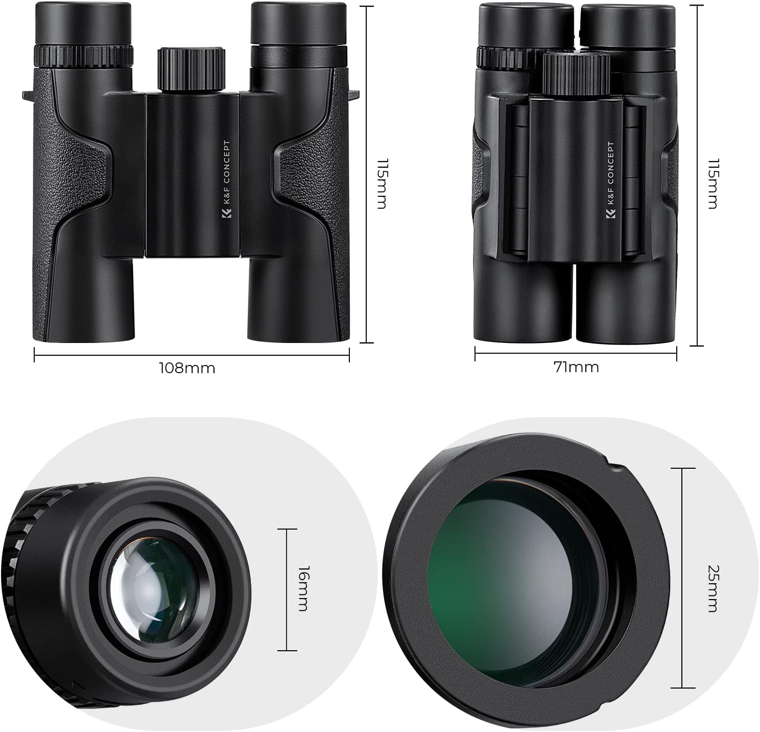 Thumbnail 2 de K&F CONCEPT 10x25 Compact Binoculars Review: Versatile Optics for All Ages
