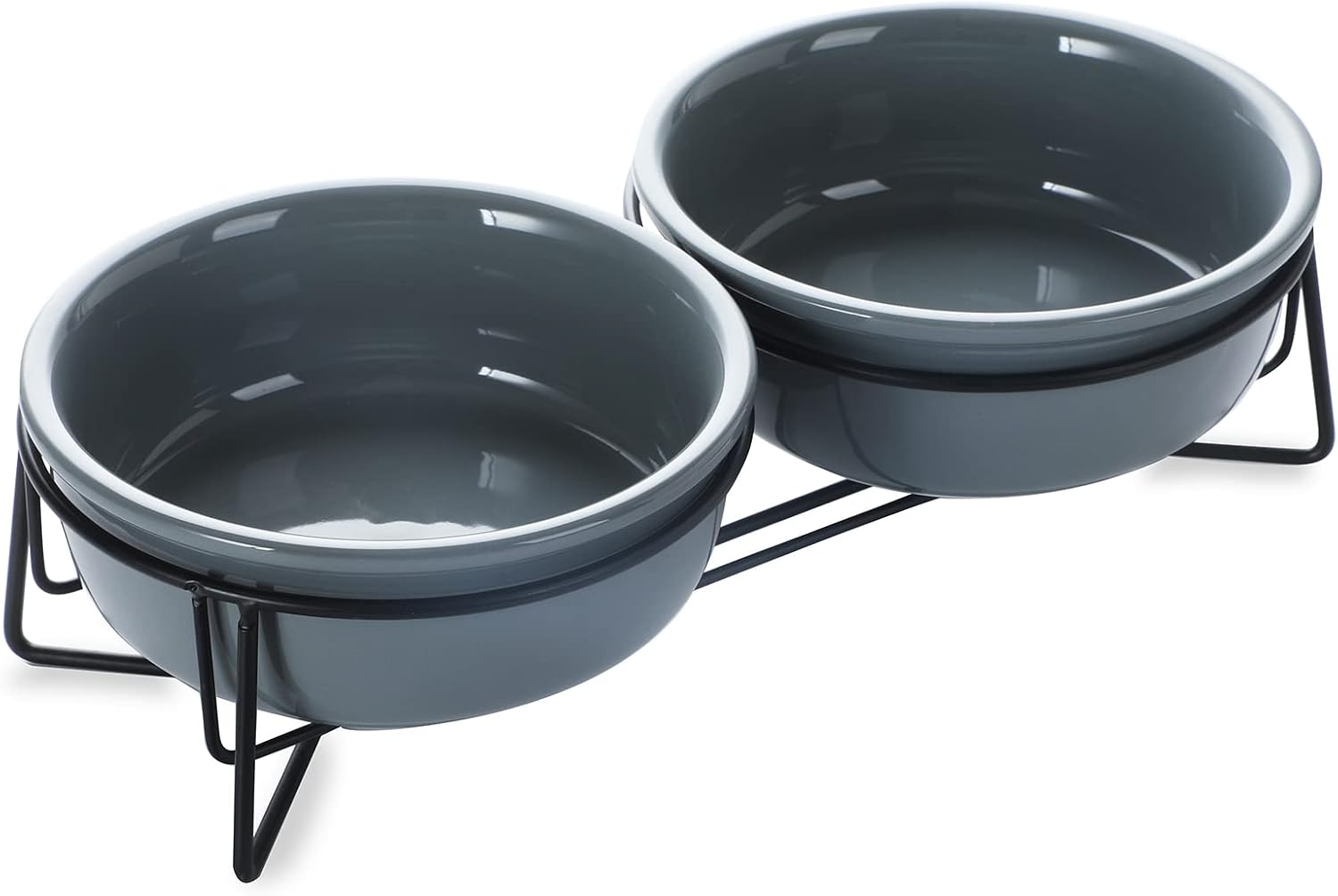 Detalle de GDCZ Elevated Ceramic Cat Bowls, 15 oz