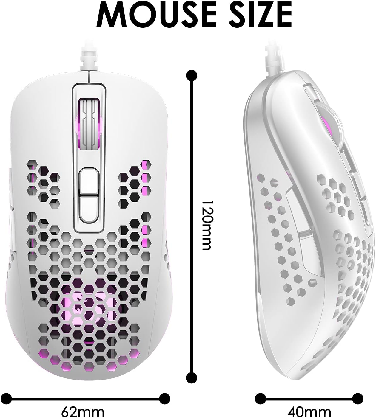 Thumbnail 6 de KUIYN 383 Ultralight Wired Gaming Mouse