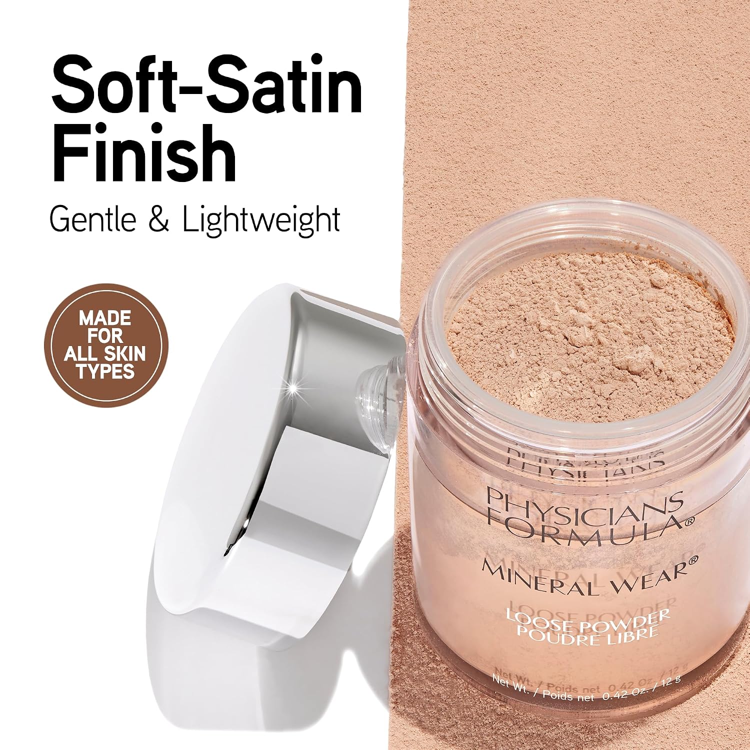 Detalle de Physicians Formula PF10949 Mineral Wear Talc-Free Loose Powder, Creamy Natural