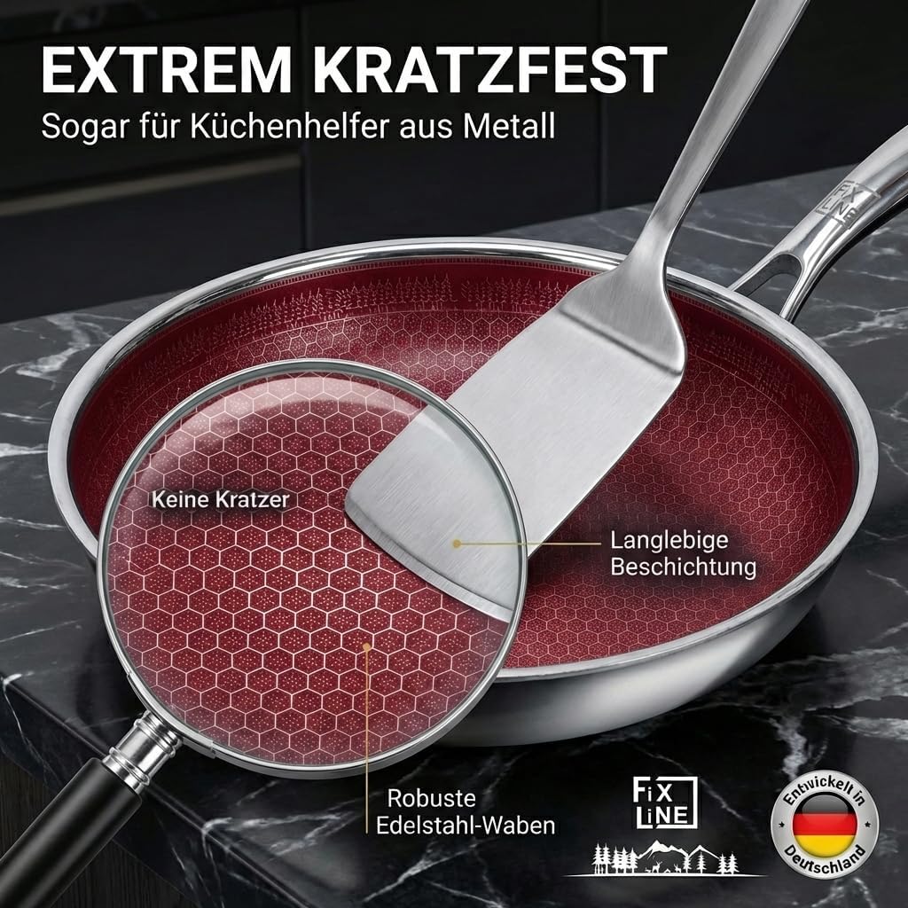 Thumbnail 3 de FIXLINE BLACK FOREST Servierpfanne 28cm RED Edition