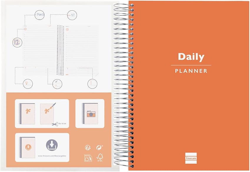 Thumbnail 2 de Finocam Agenda sin fechar Mytime 1 Día Página Internacional