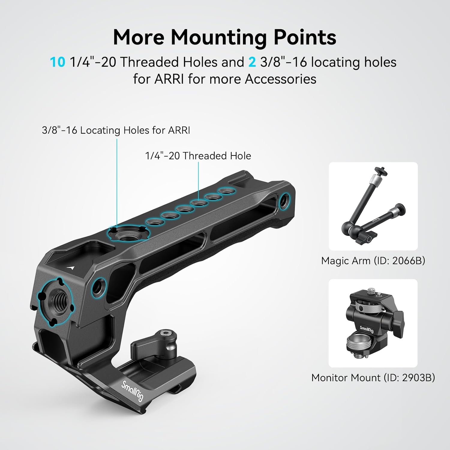Thumbnail 4 de SMALLRIG 3766 NATO Top Handle 10kg load