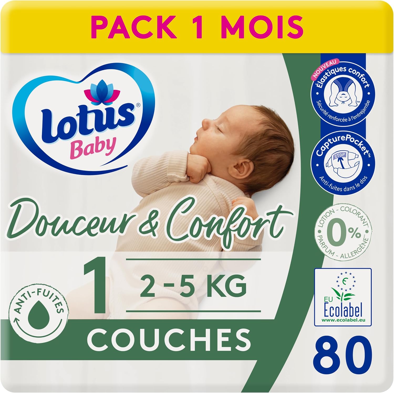 Thumbnail 6 de Lotus Baby Douceur & Confort – Couches Taille 2 (3-6 kg) Pack 180 couches