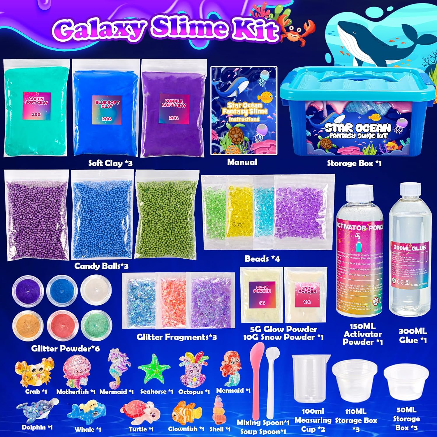 Thumbnail 5 de iKidiki Galaxy Slime Kit