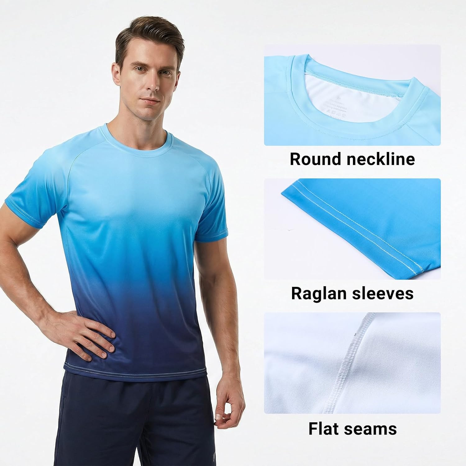 Thumbnail 2 de Cimic 3er Pack Rashguard UV Shirt Herren – UPF 50+, schnelltrocknend und atmungsaktiv