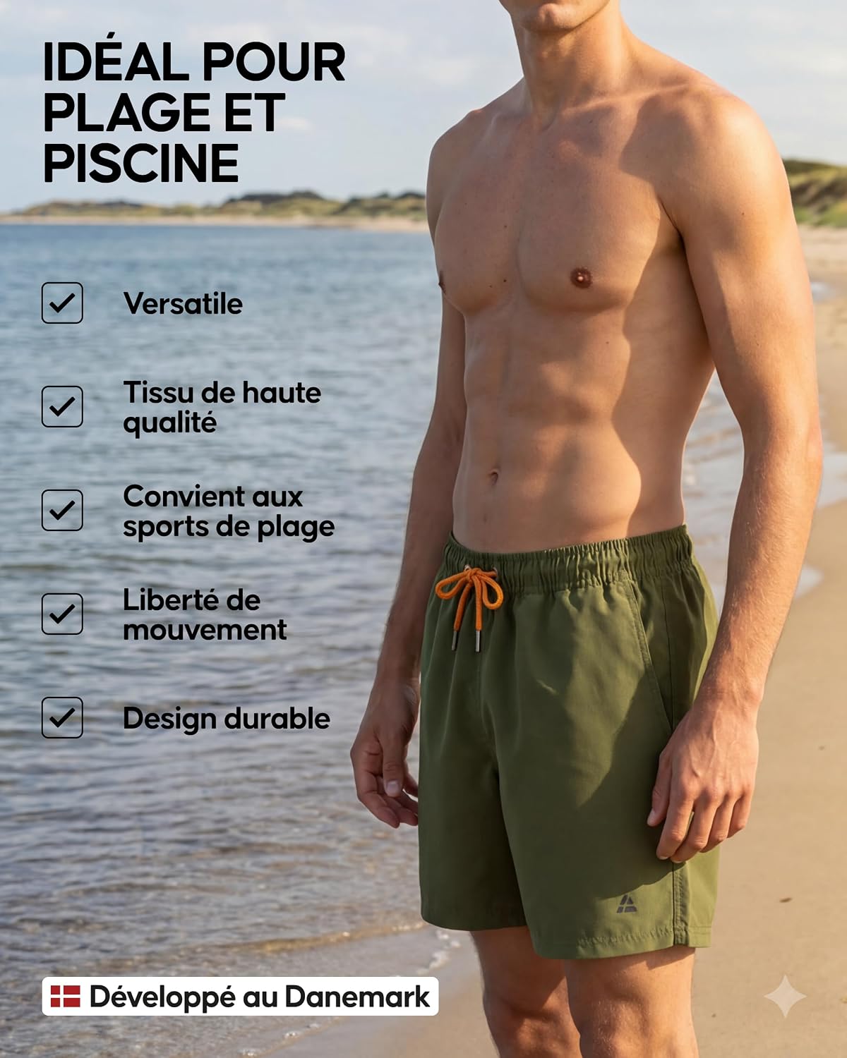 Thumbnail 2 de DANISH ENDURANCE Short de Bain Léger Confort
