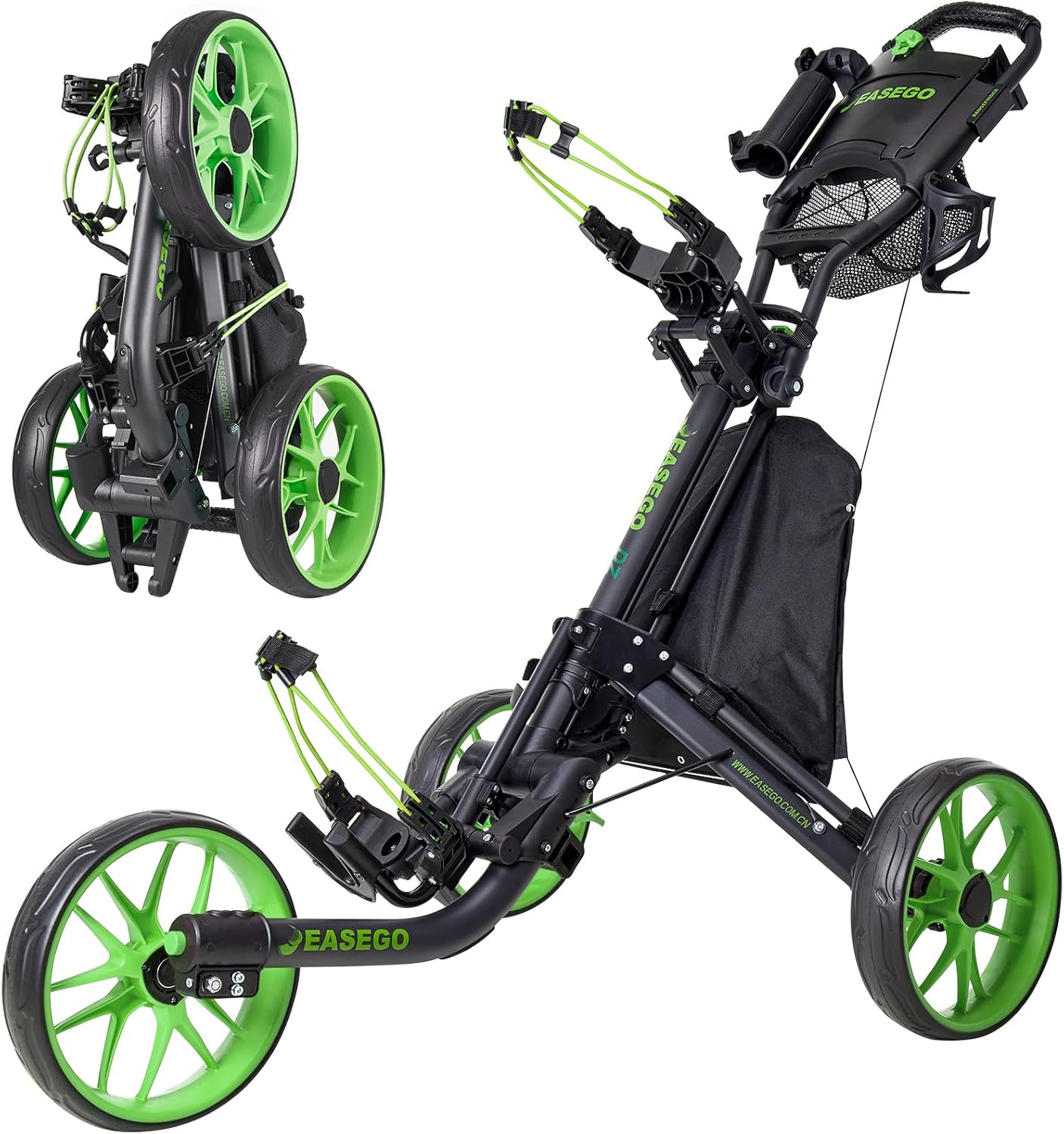 Detalle de EASEGO Golf Push Cart 3-Wheel foldable golf caddy ⛳