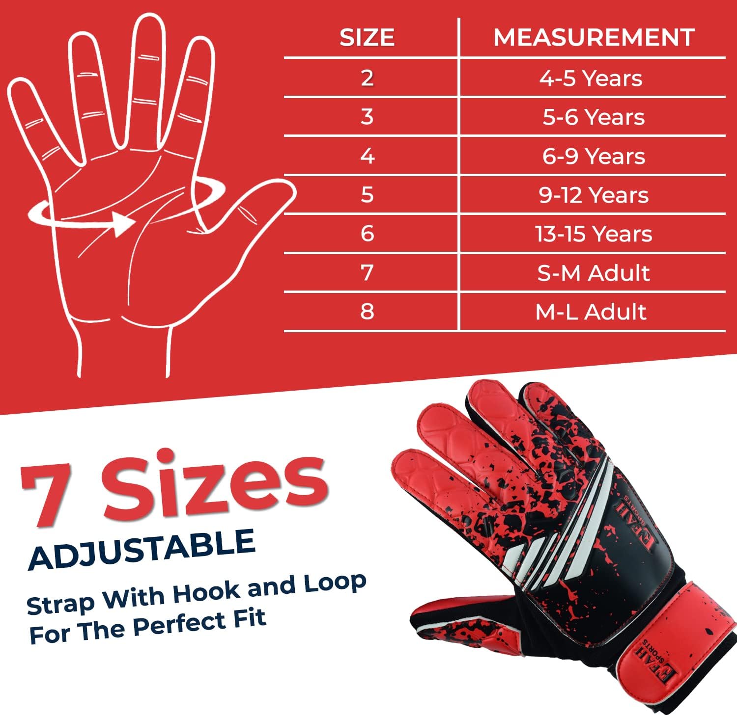 Thumbnail 5 de EFAH SPORTS Football Goalkeeper Gloves