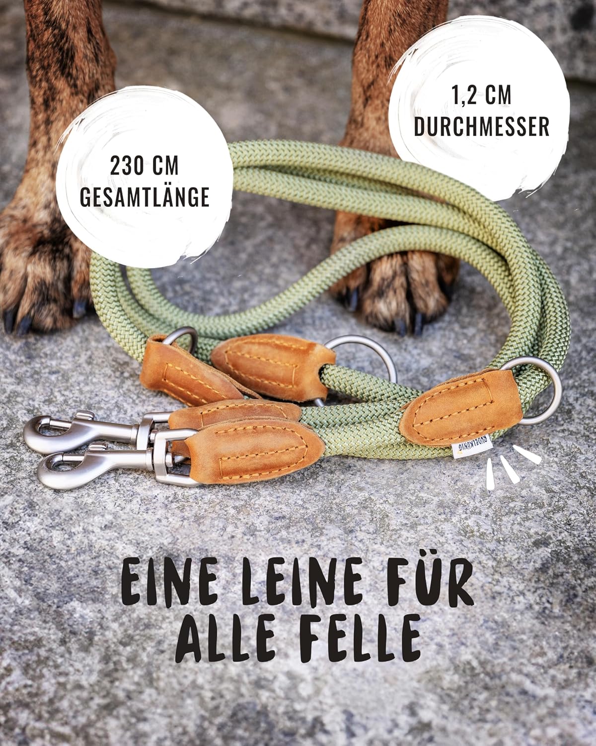 Thumbnail 2 de Rudelkönig Führleine Emma 2,30m Verstellbare Hundeleine