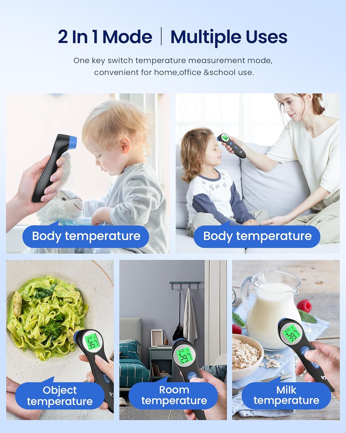 Thumbnail 4 de Forehead Thermometer No-Touch Infrared 1