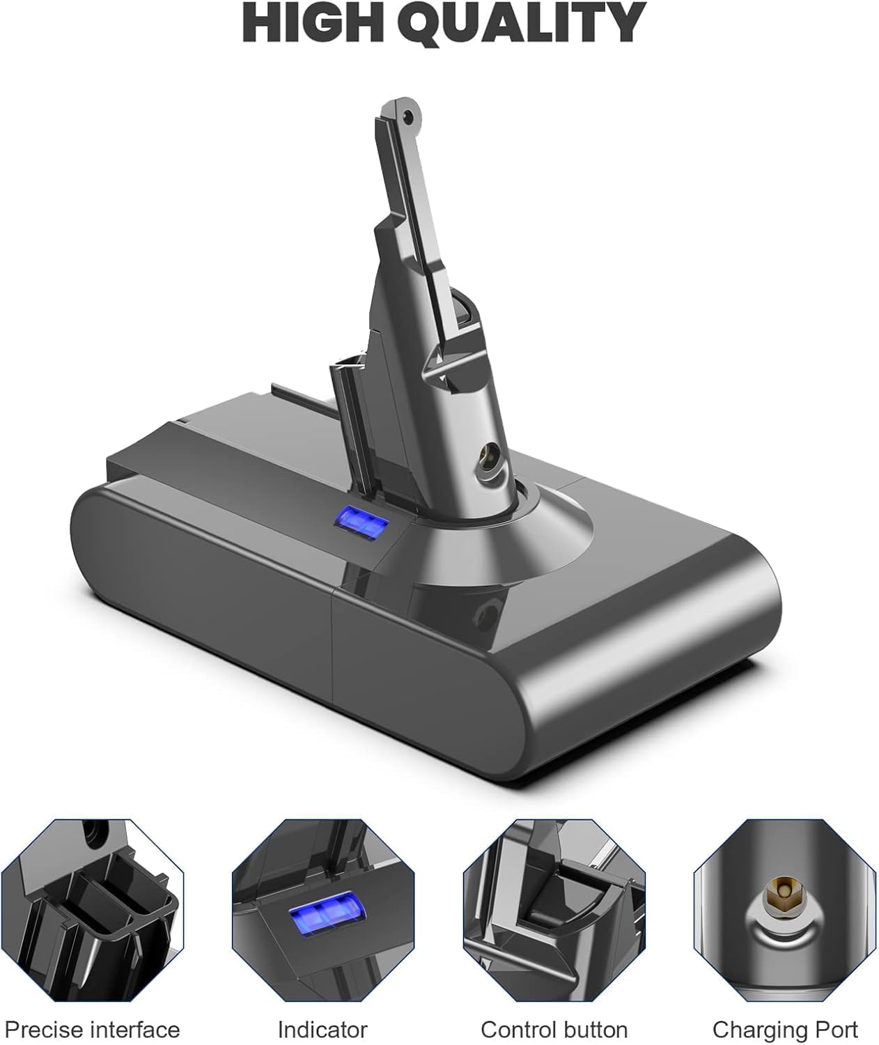 Thumbnail 2 de Powtree V8 Akku für Dyson SV10