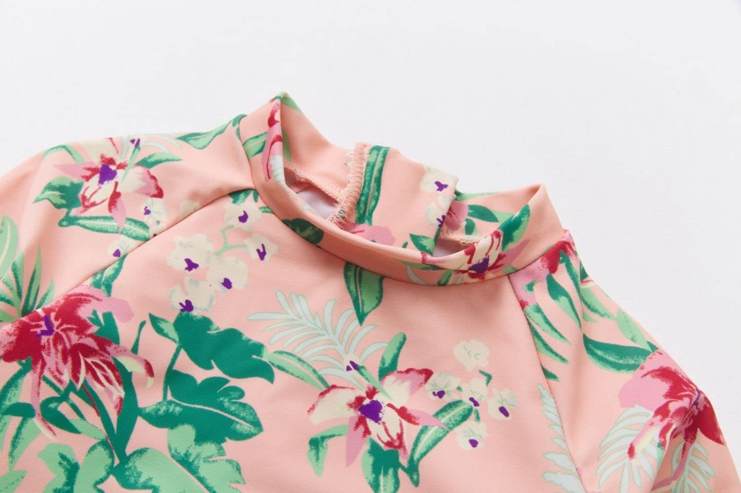 Thumbnail 3 de BONVERANO kleiner Mädchen Schwimmanzug mit UV-Schutz, Blumenmuster & Sonnenhut